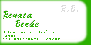 renata berke business card